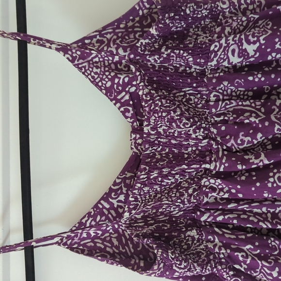 Clearance sale!! Purple Paisley Full Length Dress - Picture 3 of 4